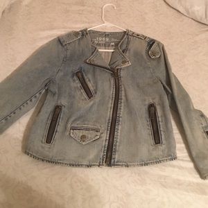 Gap denim moto jacket