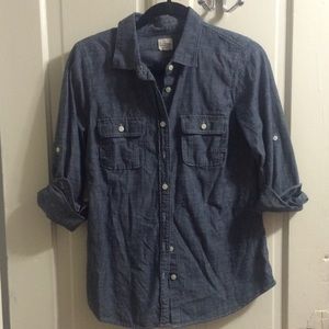 J. Crew chambray shirt- size small NEW