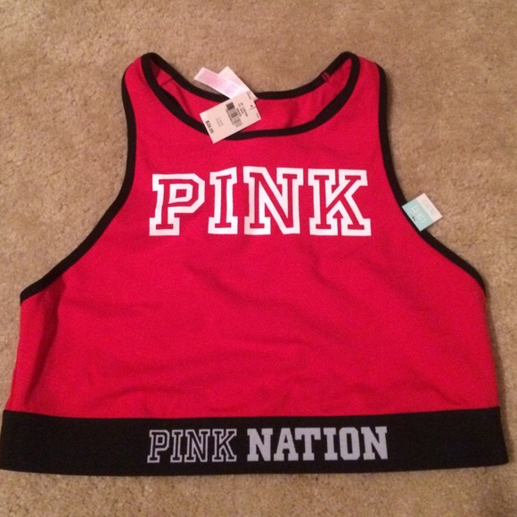 Victoria's Secret Red and black sports bra