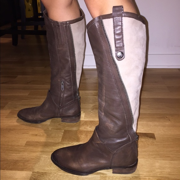 Sam Edelman Leather and Suede Boots