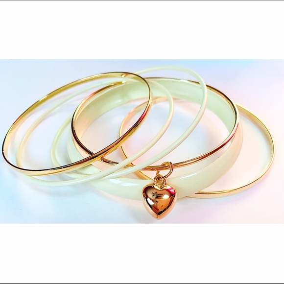 Colored Bangle Set - Picture 2 of 3