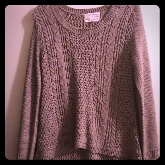 Cable knit sweater