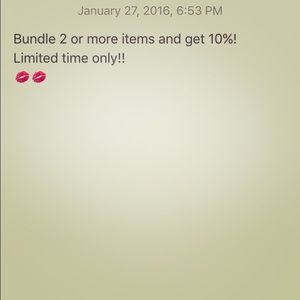 10% discount on bundles!!