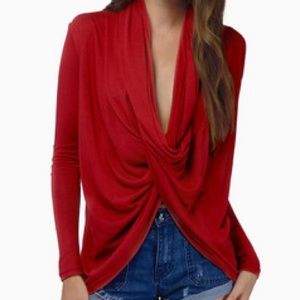 Tobi wrap sweater