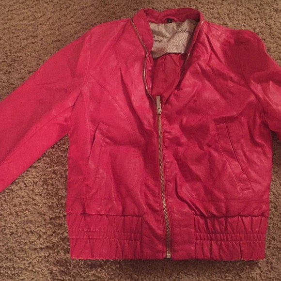Hot pink bomber jacket - Picture 1 of 2