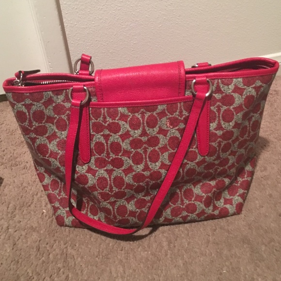 Authentic Coach Bag - dark red - Picture 2 of 4
