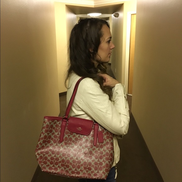 Authentic Coach Bag - dark red - Picture 4 of 4