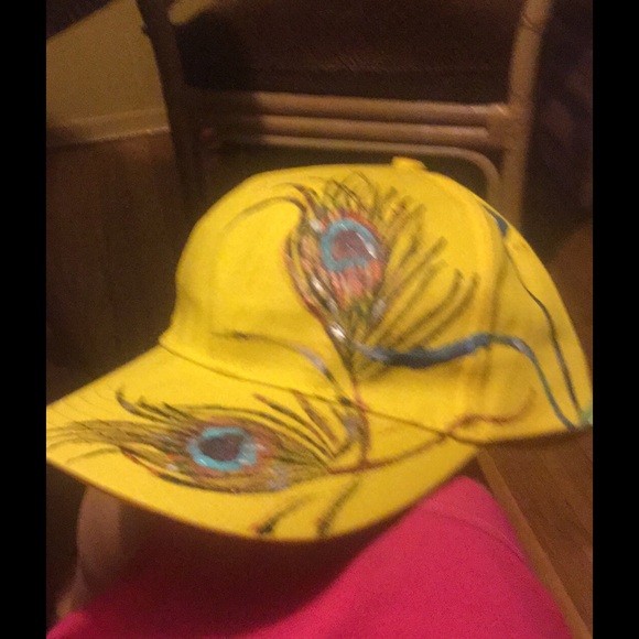 Hand painted baseball caps