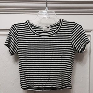 B&W stripped crop top.