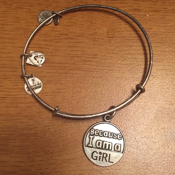 Alex and Ani Jewelry - Alex & Ani Because I am a girl charm bracelet