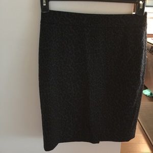 Leopard print winter skirt!