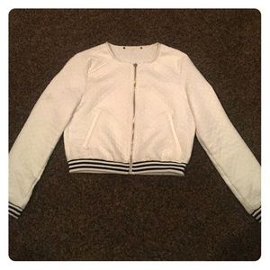 White Bomber Jacket
