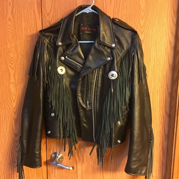 Fringed Leather Jacker