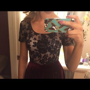 Sheer crop top!