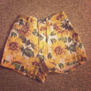 Sunflower high waisted shorts