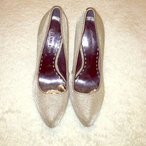 Gianni Bini Gold Pumps