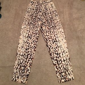 Bebe High-Waisted leopard pants!!