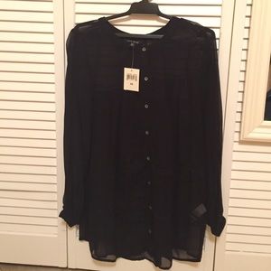 Black Long Sleeved Top