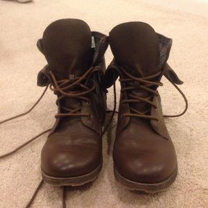 Brown Combat Boots