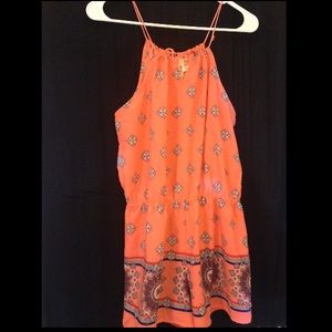 pink shorts romper with mandala designs