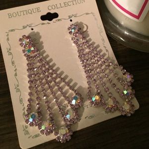 Beautiful chandelier iridescent earrings