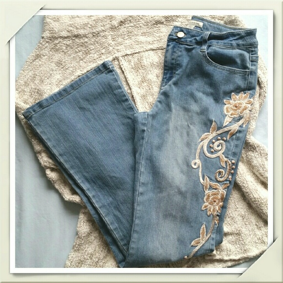 boston proper embroidered jeans