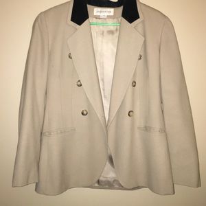 tan button up jacket