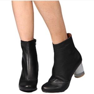 Jeffrey Campbell lucite clear heel booties