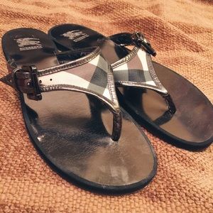 Barely worn Burberry Sandals