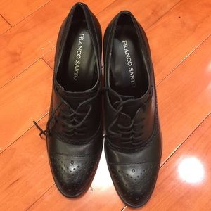 Franco Sarto black heel shoes