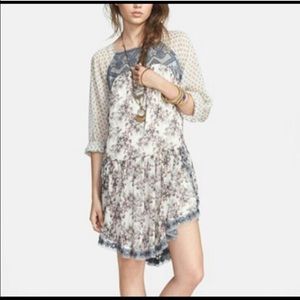 Free people Elsie BOHO dress w gorgeous detail