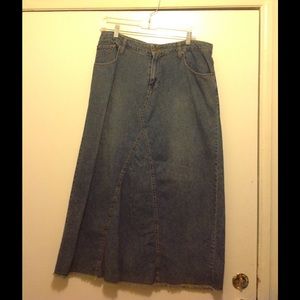 Blue Jean Long Skirt size 12