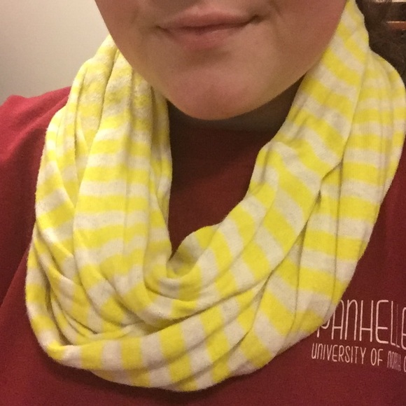 Yellow Striped American Eagle Infinity Scarf