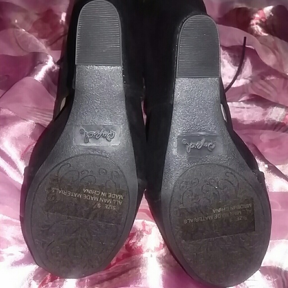 Wedge Open toe Booties - Picture 3 of 4