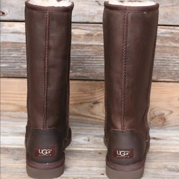 ugg brownstone leather boots
