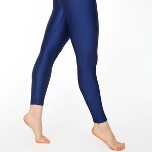 [AA] Navy Nylon Tricot Leggings