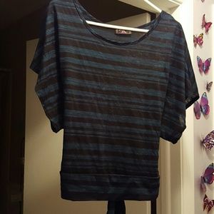 Green /black top