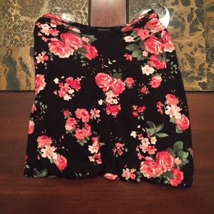 Short-Sleeve Floral Top