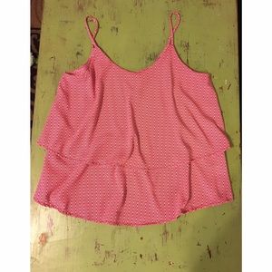 Francesca's zig-zag red/white tank. Never worn!