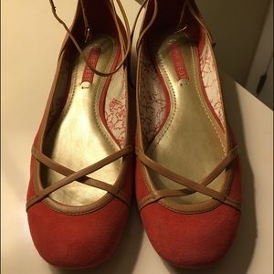 Nine West orange flats