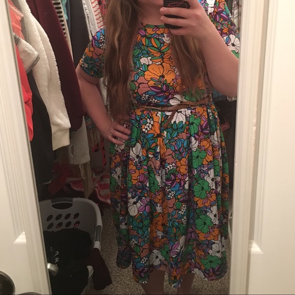 NWT lularoe Amelia floral dress