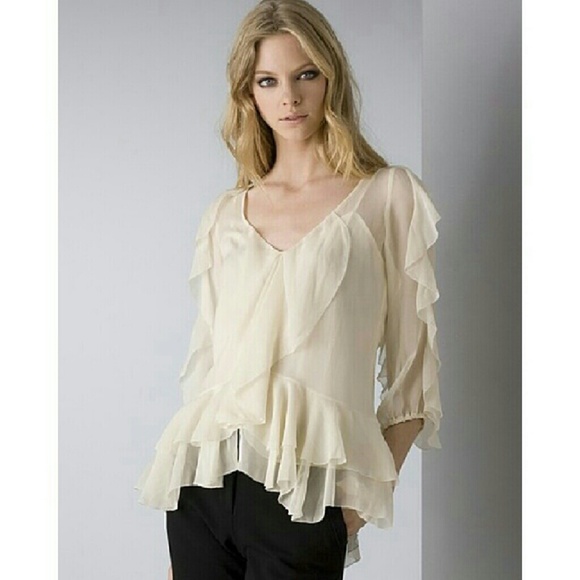 HP!✨DVF✨Chiffon Benedetta Blouse