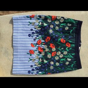 Anthropologie floral daytime skirt.