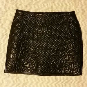 Balmain-esque pleather skirt