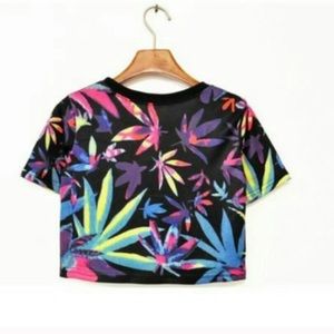 Weed Leaf Crop Top