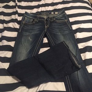 BUNDLE: three pairs Miss Me and Rock Revival jeans