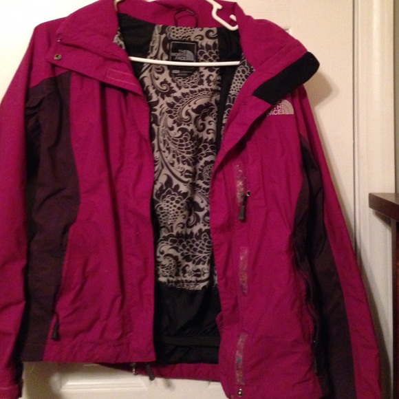 North face insulated rain coat