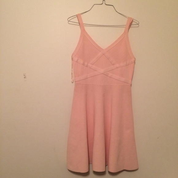 pink guess dress