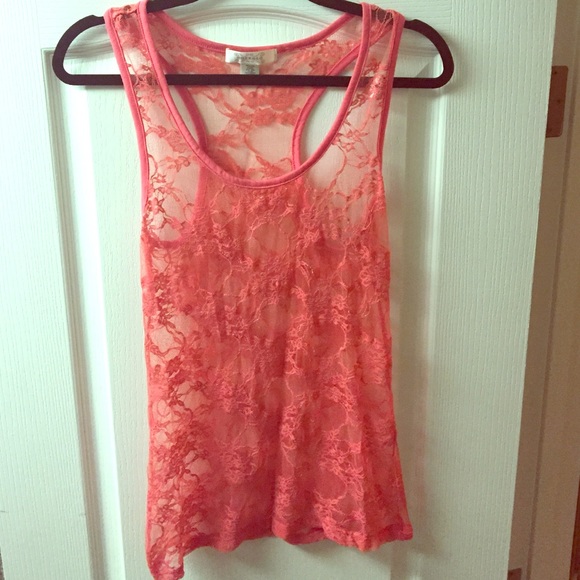 Sheer lace Tank💝