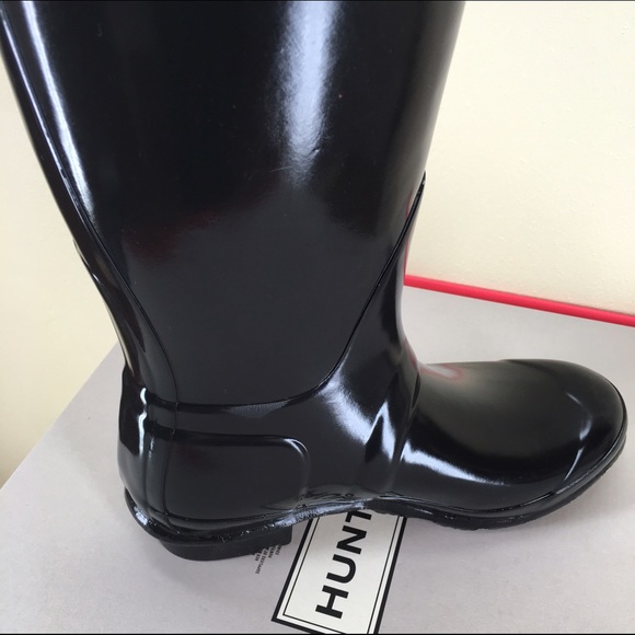 π¨SOLDπ¨ Original Hunter Tall Gloss Boots - Picture 3 of 4
